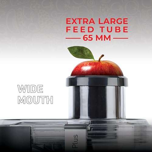 Muller Kitchen MK-6073 Licuadora para verduras y frutas (INOX, Tubo de alimentación extra grande, 2 velocidades, pies de goma antideslizantes) - imagen 4