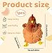 DvBCNMe Huhn Kuscheltier, 22 cm Weiche Plush Kuscheltier Huhn, Simulation Tier HüHnchen Haustiere, Realistische Wilde HüHnchen Plush Spielzeug, Spiele FüR Jungen Und MäDchen Und Ostergeschenke