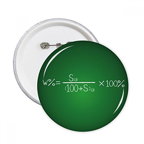 Bouton rond formule de solubilité pour rompre la monotonie des tenues sombres avec la chimie
