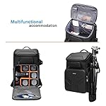 MOSISO Camera Backpack,DSLR/SLR/Mirrorless Photography Waterproof 17.3 inch Camera Bag with Front Hard Shell&Laptop Compartment&Tripod Holder&Rain Cover Compatible with Canon/Nikon/Sony, Space Gray