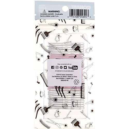 Conair Clear And Metal Free Bobby Pins, Clear, 25 Ct #TOP4