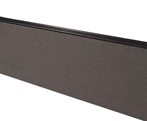 bambus-discount.com Einzelbrett für WPC Sichtschutzzaun anthrazit mit 15 x 2 x 178cm - Einzelprofil Brett WPC-Profil – Bild 5