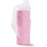 ★ Ideal para la decoración de novia, coche de boda, silla, mesa, envolver regalos, decoración de fiestas, manualidades DIY, tutú de niña, falda de tul, o hacer bricolaje como usted desee.