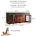 Hundekäfig Schrank XXL, Hundekäfig mit 2 Schubladen und 2 Türen, Hundebox für Zuhause Große/Mittlere Hunde,Beistelltisch, Hundehütte Indoor, Hundehaus für Zuhause, Schwarz, 164 x 60 x 80 cm, Eisen