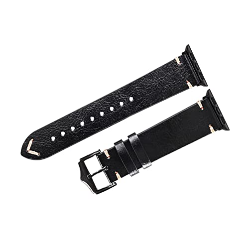 Bracelet de montre en cuir cire d'huile 38mm 40mm 42mm 44mm de rechange