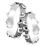 MOBUTOFU Anillos de Abiertos Notas Musicales, Diseño Vintage de Pentagrama, Ajuste Cómodo para Hombre y Mujer, Obsequio Romántico para Aniversario y San Valentín