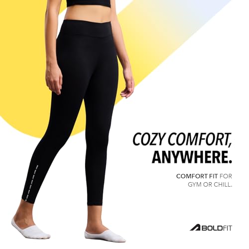 Image of Boldfit Gym Leggings for Women Workout Yoga Tights for Womens Full Length Leggings for Woman Yoga Pants for Woman Workout and Gym Tights Women high Waist