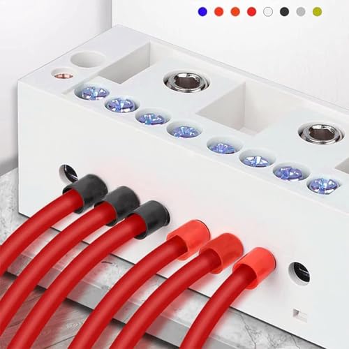 Teansic 240PCS Insulated Copper Wire Ferrules Kit,AWG10-12/AWG8/AWG4 Ferrule Connectors End Terminal for Car Audio, Electronics, Communication Equipment