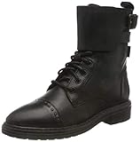 Estos botines altos adornados con una hebilla presentan un estilo elegante y característico