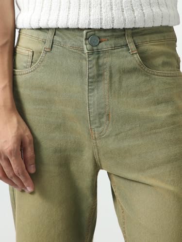 Image of Urbano Fashion Men's Straight Fit Heavy Washed Jeans Stretchable