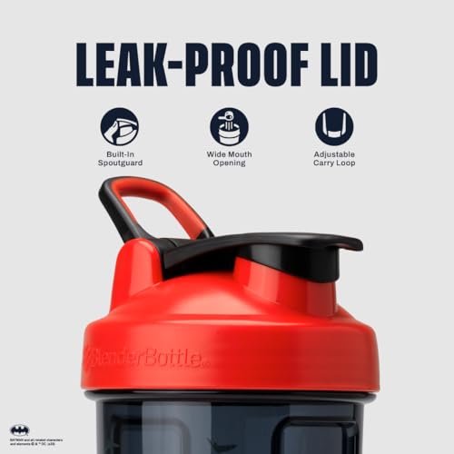 Image of BlenderBottle DARK KNIGHT (Batman) Pro28-28-oz. - Full-Color Red /Black