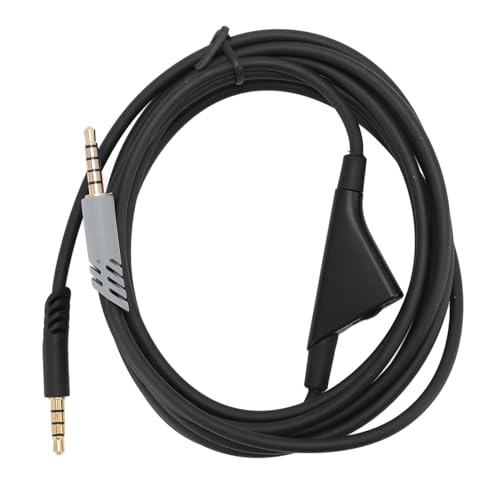 NBZGFD Replacement Headphone Sound Cable for Astro A10 A30 A40 A40 TR, 2m TPE Gaming Headset Cable with Inline Volume Control, 3.5mm Gold Plated Plug for