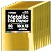 Hygloss Products Metallic Foil Paper Sheets – 10 x 13 Inch, 50 Sheets – Gold