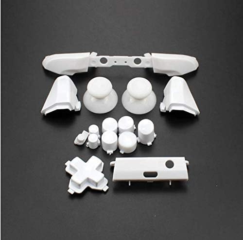 Full Set D-pad LB RB LT RT Buttons Bumpers Triggers Buttons for Xbox One S Slim Controller (Solid White)