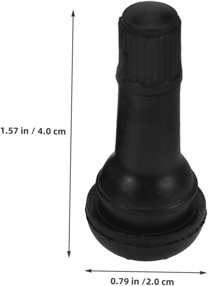 Zerodeko 10pcs Replaceable Tire Valve Parts Rubber Tire Valves Stems for Cars Trucks Motorcycles Leakproof