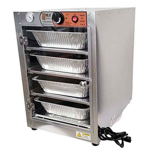 Heatmax 162224 Acrylic Door Party Catering Full Size 3.25" Tall Pans Hot Box Food Warmer, Nsf/Ul Certified Great For Schools And Churches - Made In Usa With Service And Support #TOP1