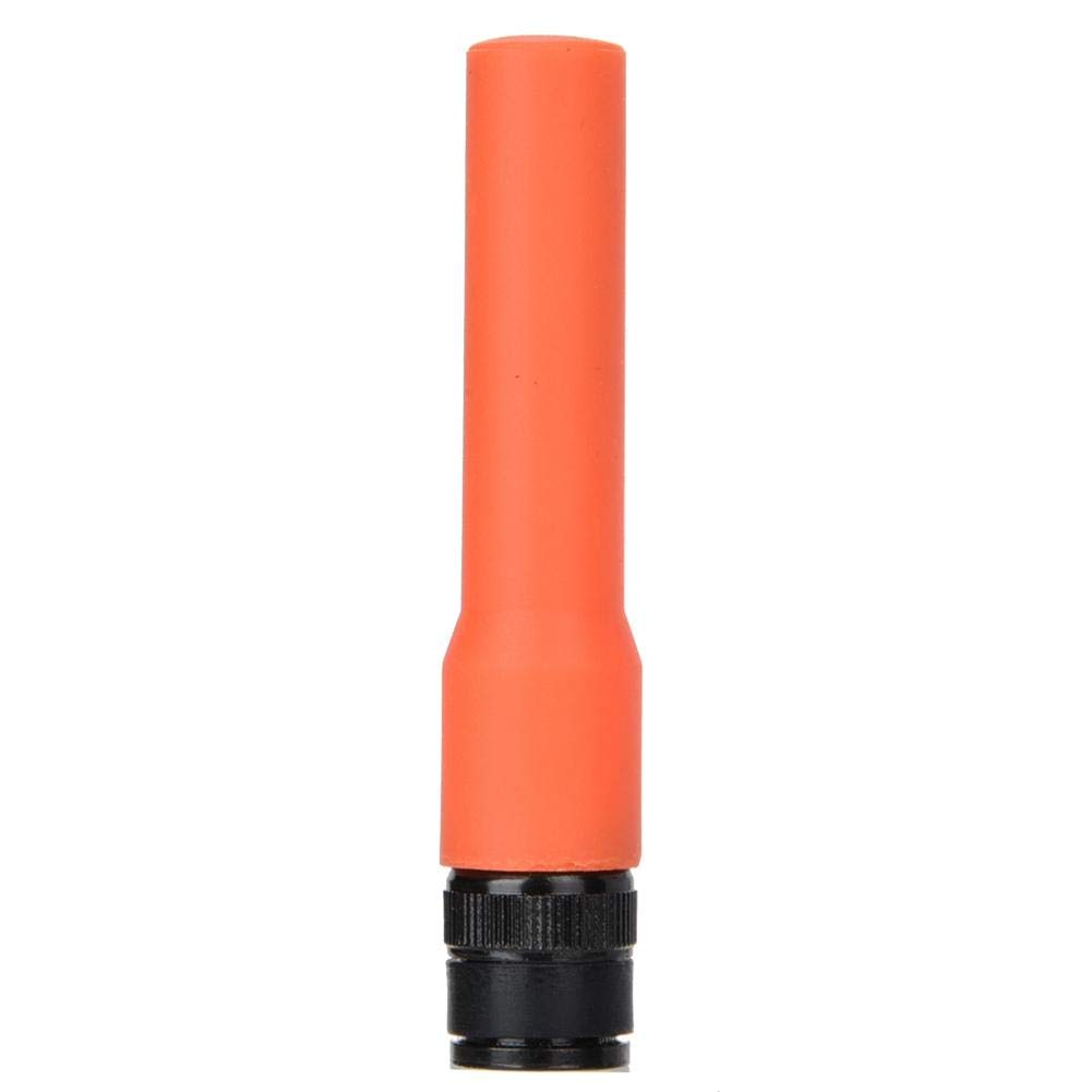 Antenna BNC Morbida 144/430 MHz 7,5 Cm – 10W Per Radio Ricetrasmittenti, Adatta Per Kenwood, ICOM, Motorola (Arancione)