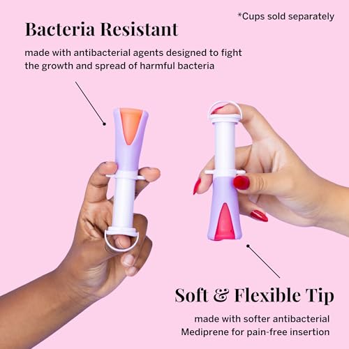 Pixie - Applicatore Per Coppetta Mestruale, Si Inserisce Come Un Tampone, Ogni Donna Può Ora Utilizzare Coppette Mestruali, Perfetto Per Unghie Lunghe, Proprietà Autoigienizzanti In Tpe, Custodia Da - 6