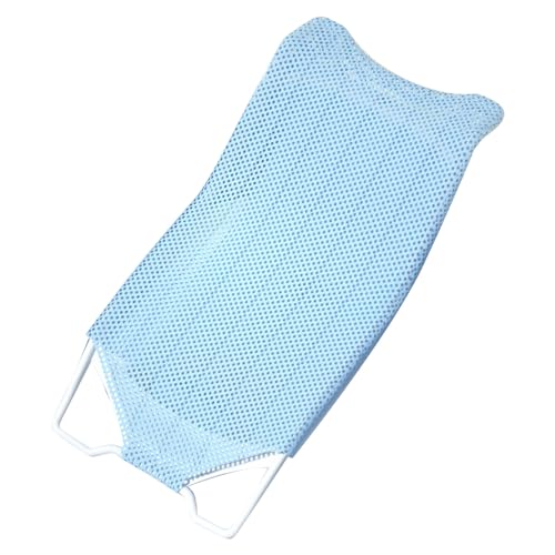 Image of Baby Bath Seat Support Net Non Slip Mesh Cushion Portable for Newborns to Toddlers (Sky Blue)