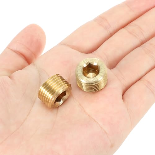 Tapón de latón de 3/8 para tuberías de aire y tanques 4