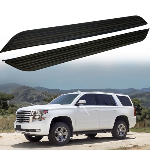 Longyeauto Running Board fits for Chevrolet Tahoe 2015-2020 Side Step Nerf Bars Rail Accessories Pedal Protector Aluminum with Brackets