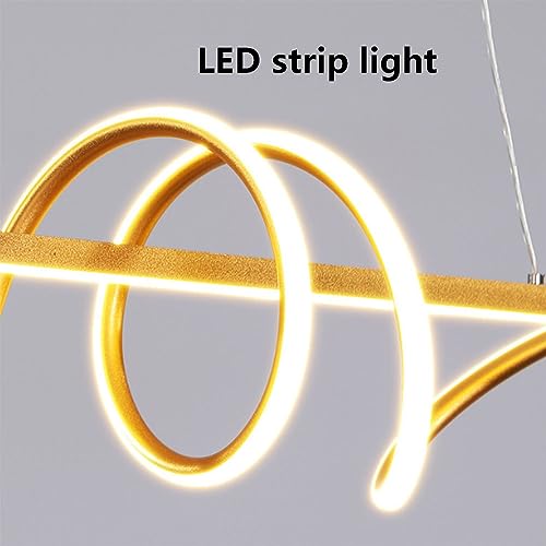 Décoration d'intérieur moderne à LED en fer avec suspension réglable - 7