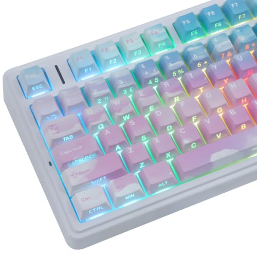 Teclas PBT duraderas para renovar tu teclado mecánico con perfil Cherry translúcido