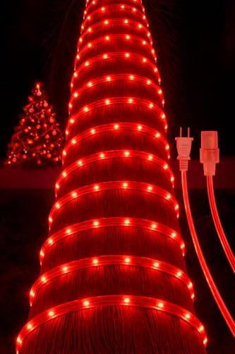 Image of V.E.S.P.A SMD LED Strip Lights Waterproof Lighting for Home Wall Decor & Interior Decoration | Perfect for Diwali Lighting | | Wedding | Events | Strip Lights | (RED, 40 Meter)