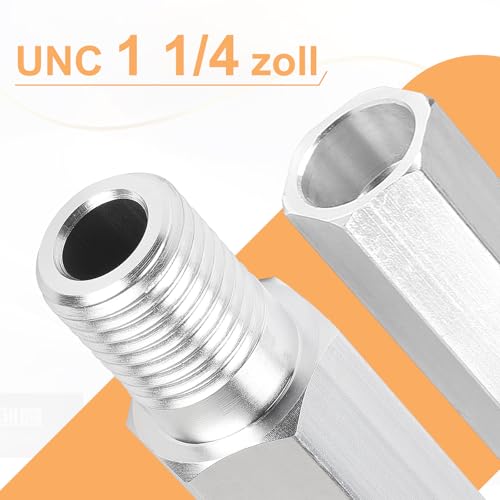 CPROSP Kernbohrer Verlängerung Aluminiumlegierung 1 1/4’’ 400mm Gesamtlänge, Bohrkrone Verlängerung 1 1/4 Zoll 350mm Nutzlänge