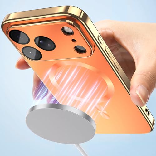 Coque iPhone Air orange pour charger et protéger partout