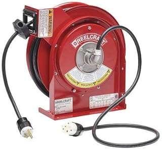 Cord Reel,45ft,12 AWG,Connector,120VAC
