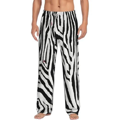 Pantalon pyjama zèbre homme léger respirant bas de nuit confort