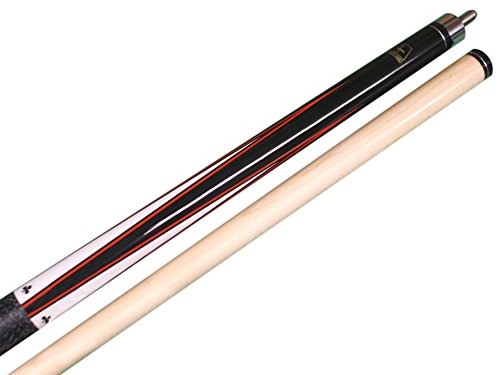 Aska Poker Cards And Dice Billiard Pool Cue, 58" Hard Rock Canadian Maple, Hard Tip (Clubs, 19-Ounce) #TOP1