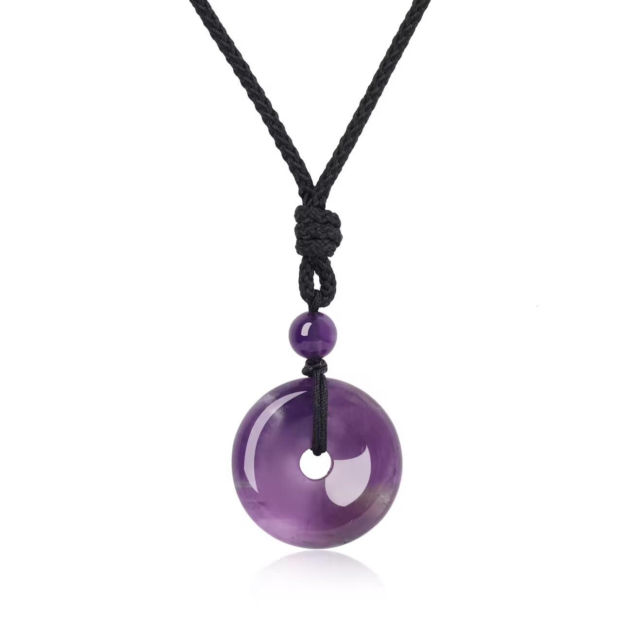 コアイ アメジスト 勾玉 ネックレス