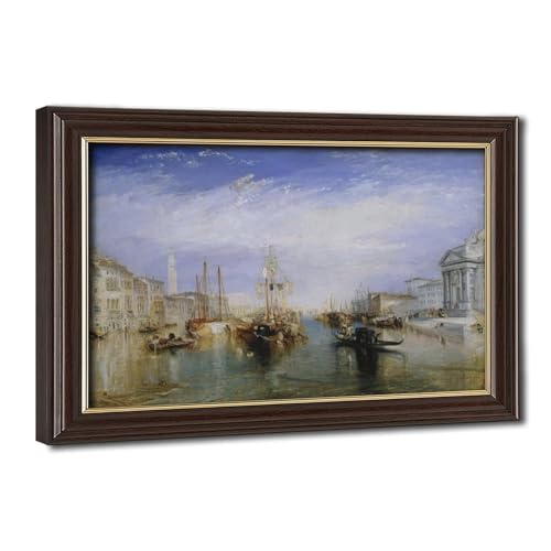 Impression sur toile The Grand Canal Venise Turner cadre 50x75 cm