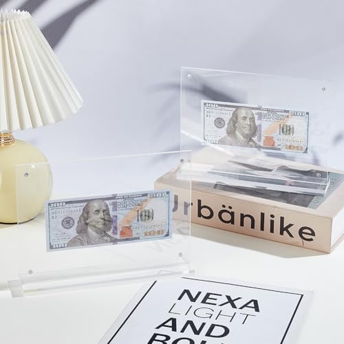 Protector de billetes de dólar acrílico para evitar el desgaste 6