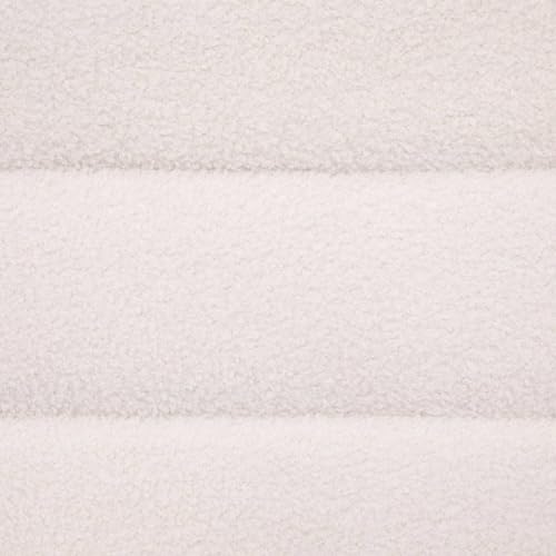 Banc Sinan bouclette blanc 100 cm Atmosphera