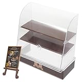 Présentoir à pâtisserie pour maison de poupée : idéal pour décorer une mini-maison, il apportera une touche décorative à votre maison miniature et créera des scènes de vie colorées. présentoir à mini-gâteaux
