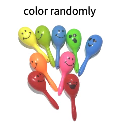 3Pcs- Colourful Mini Ball Sand Hammer Parrot Rattle Shaker Musical Sound Toy Intelligent Sand Hammer Toys For Parakeets Canaries Cockatiels Conure Lovebirds(Random Color) #TOP2