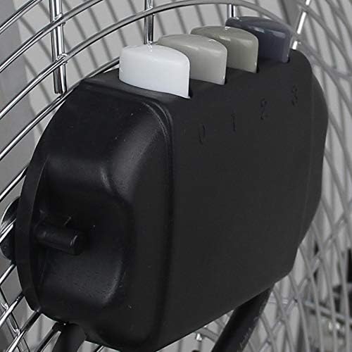 Metal floor fan 12" High velocity chrome gym free stand fan cooling fan industrial fan 3 speed desk fan table fan sturdy housing high airflow powerful (12Inch)