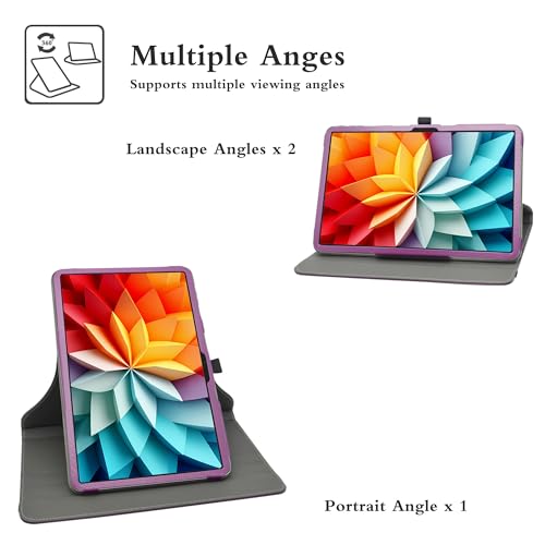 Étui rotatif pour DOOGEE T36 coque Blackview Mega2 12 pouces violet - 3