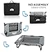 Outrav Elevated Dog Cot with Steel Frame - Foldable Raised Play and Rest Bed for Dogs and Cats - Heavy Duty Strong Material - Pet Cot with Bonus Storage Bag (Small 30” x 20” x 7”, Grey)