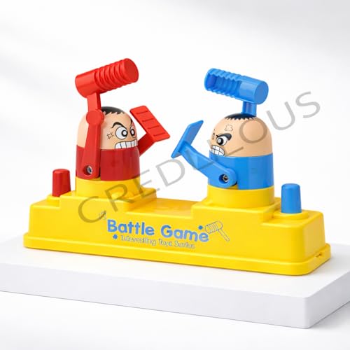 Image of Fighting Robots Boxing Board Game for Kids, 2 Player Interactive Whack-A-Mole Battle Toy, Gift for Boys & Girls Age 4-8, Multicolor