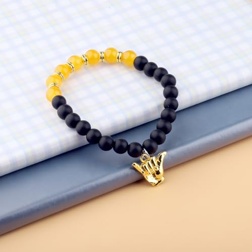 CENWA Hand Sign Bracelet Black and Old Gold Bracelet Gift3