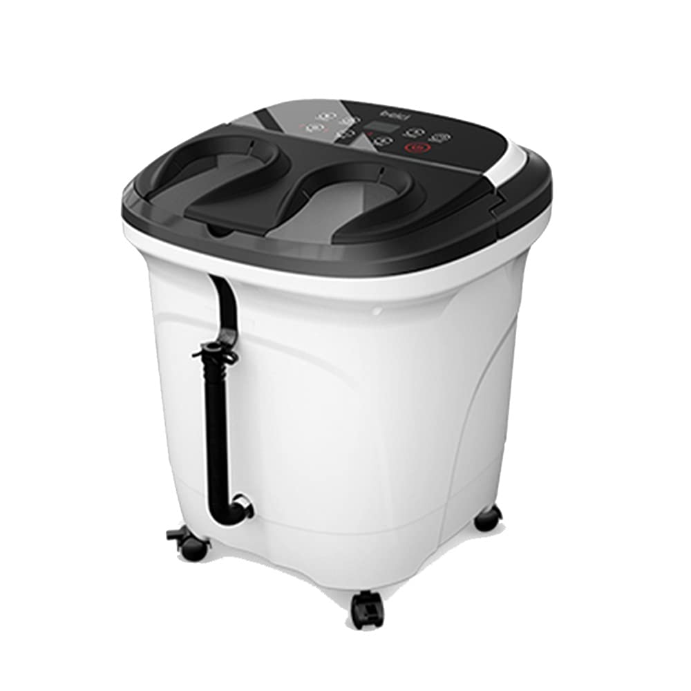 FUFU Massaggiatori Massaggiatore per Vasca idromassaggio del Piede, Rullo di acupressione elettrica, conversione di frequenza, Bolle di Ossigeno, Tempo e Temperatura Regolabili