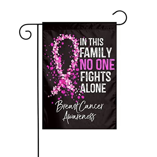 Breast Cancer Awareness Pink Ribbon Flag 12 X 18 Inch Double Side Faith Hope Love Garden Yard House Vertical Flag Indoor Outdoor Perfect Decoration #TOP3