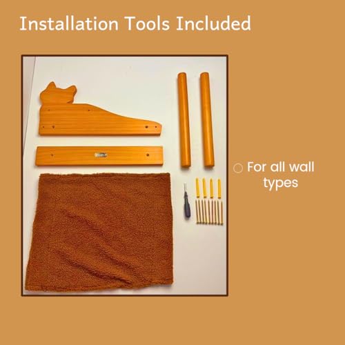 Rede para gatos montada na parede – Prateleiras e poleiros modernos de parede para gatos para dormir