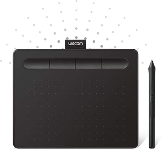 Wacom Intuos Bluetooth CTL-4100WL/K0-CX Digital Graphics Pen Tablet for Drawing (Black) Small (7.8-inch x 6.3-inch)|Battery Free Pen with 4096…