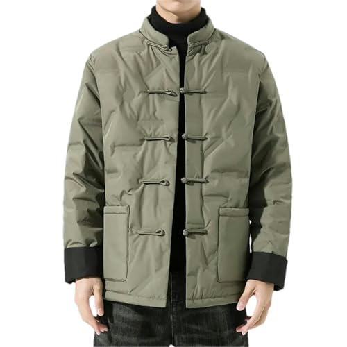 Parka homme style chinois en coton rembourré veste d'hiver élégante