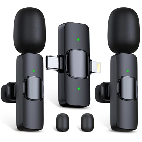 RICCHI Wireless Microphones for iPhone Android 2pcs